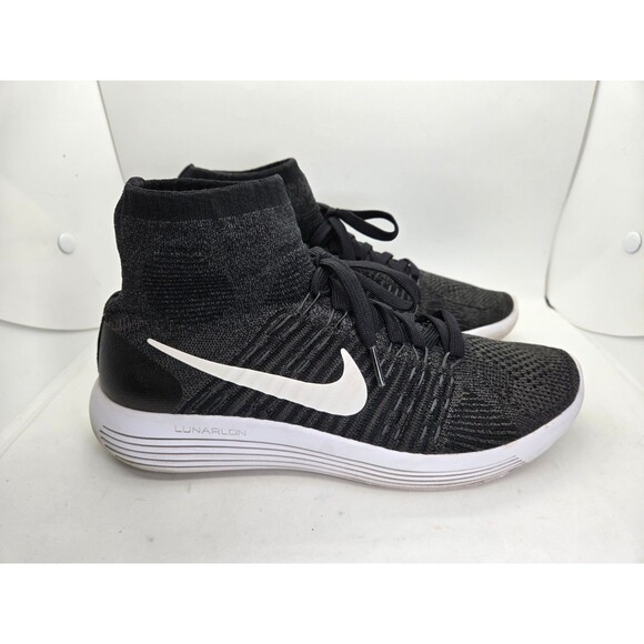 Nike LunarEpic Flyknit Shoes Mens 9 Black Road Running Athletic Workout Sneakers main image 7